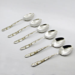 6 Pieces Stainless Steel Tea Spoons Set - D02 - Home Sneaks