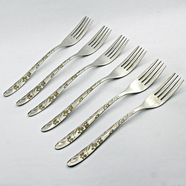 6 Pieces Stainless Steel Table Fork Set - D02 - Home Sneaks