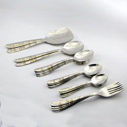 Stainless Steel Cutlery Set - D02-8 [8 Person Serving] - Home Sneaks