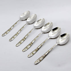 6 Pieces Stainless Steel Tea Spoons Set - D02 - Home Sneaks