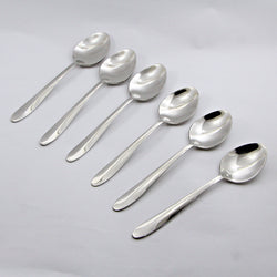 6 Pieces Stainless Steel Tea Spoons Set - D03 - Home Sneaks