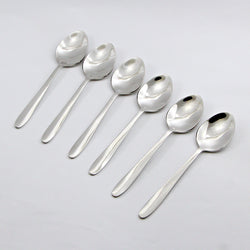 6 Pieces Stainless Steel Tea Spoons Set - D03 - Home Sneaks