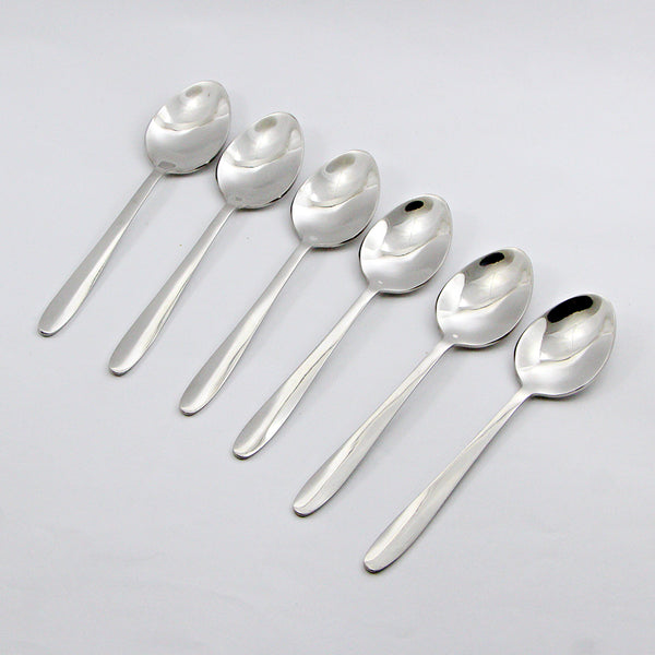 6 Pieces Stainless Steel Tea Spoons Set - D03 - Home Sneaks