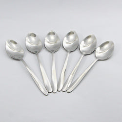 6 Pieces Stainless Steel Tea Spoons Set - D03 - Home Sneaks