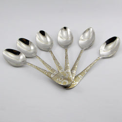6 Pieces Stainless Steel Tea Spoons Set - D04 - Home Sneaks