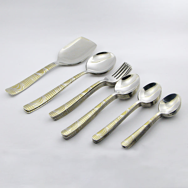 Stainless Steel Cutlery Set - D05-8 [8 Person Serving] - Home Sneaks