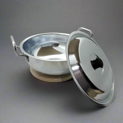 Heavy Gauge Aluminum Metal Finish Wok/Karahi with Bakelite Knob – The Ultimate Cooking Essential for Every Kitchen