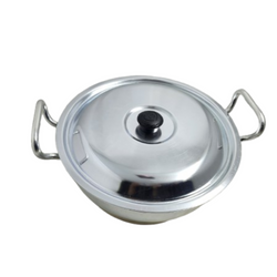 Heavy Gauge Aluminum Metal Finish Wok/Karahi with Bakelite Knob – The Ultimate Cooking Essential for Every Kitchen