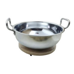 Heavy Gauge Aluminum Metal Finish Wok/Karahi with Fixed Knob – The Ultimate Cooking Essential for Every Kitchen