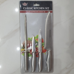 4 Pieces 100% Stainless Steel Classic Kitchen Knife Set