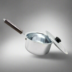 Aluminum Metal Finish Heavy Gauged Sauce Pan