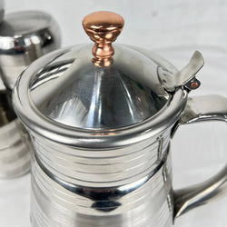 7 Pieces Pure Stainless Steel Water Set [6 Glass and 1 Jug] D2