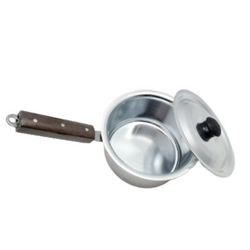 Aluminum Metal Finish Heavy Gauged Sauce Pan