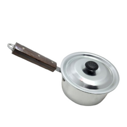 Aluminum Metal Finish Heavy Gauged Sauce Pan