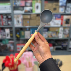 Premium Quality 11 Pieces Kitchen Utensil Set Cooking Utensils Tool Set with Plastic Utensil Holder, Non-stick Silicone and Heat Resistant Wooden Utensils – Imported
