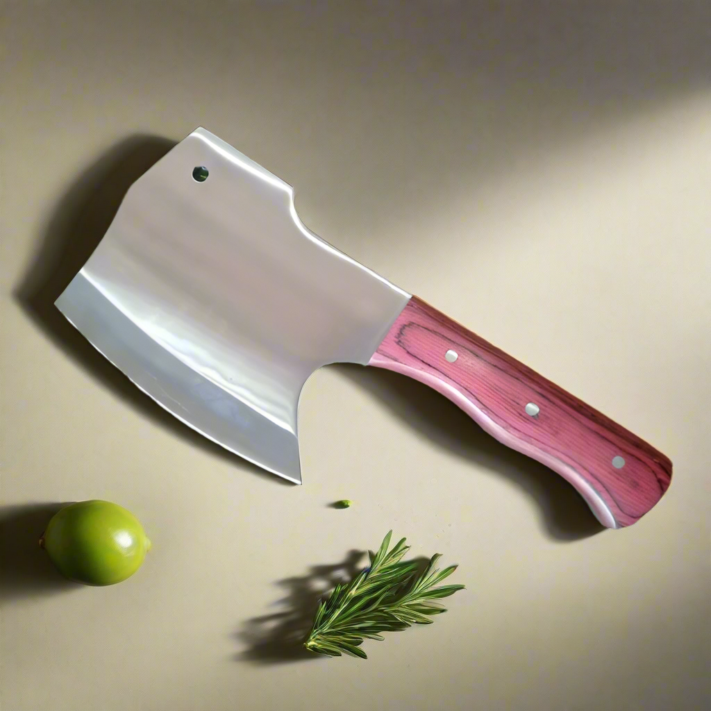 Stainless Steel Axe Chopper Chef Kitchen Knife with Wood Handle